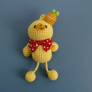 SG Handmade Knitted Creative Froggy Rabbit Bear Duck Toy Pendant Hanging