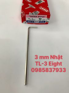 [Freeship+quà tặng 19k] Chìa vặn lục giác chữ L 3mm đầu bi TL-3 Eight Nhật tháo lắp ốc chìm tại Máy NTT hiệu quả lâu dài độ bền cao
