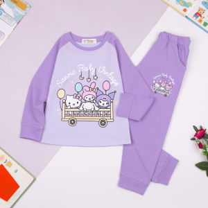 Bộ dài tay Kiteny cho bé gái 15 - 38kg chất liệu cotton 2 chiều mềm mịn