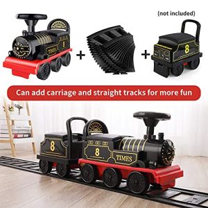 Electric Ride On Train Set with Tracks/Children Train/Classic Train/Music and Lights