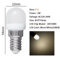 Bóng đèn LED nhỏ E14 220V Tủ Lạnh Tủ Lạnh Bóng Đèn Trắng/màu trắng ấm Đèn trưng bày Nhà Xoắn Ốc Bóng Đèn Đèn trang trí. 