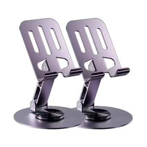 ที่วางโทรศัพท์มือถือตั้งโต๊ะ ใหม่ หมุนได้ 360 องศา วัสดุโลหะ แบบพกพา พับได้ รุ่น8004 สําหรับตั้งโต๊ะ ส่งฟรี