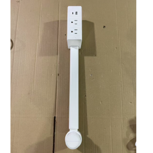 【COD&READY STOCK】US Plug Electrical Outlet Extender Flat Plug Power Strip Features Rotates 180° Power Outlets Extender Use Behind Sofas Nightstands Desk