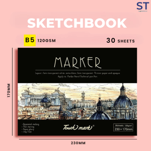 Touchmark Sketchbook (120gsm x 30 Pages) B5/A4/A3 Size Drawing Book