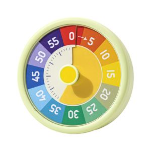 DSIUY Silent Visual Timer Time Management 60 Minutes Kitchen Timer Multifunctiona Round Countdown Timer Kids Study