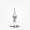 Pandora Blue Scaled Fish Dangle Charm. 