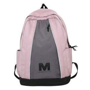 Techdoo Tas Ransel Pria Wanita Trendy Tas Sekolah Casual Tas Punggung Laptop Back to School TR618