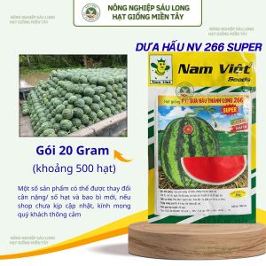 gói 500 hạt DƯA HẤU THÀNH LONG NAM VIỆT 266 SUPER GÓI 20GR
