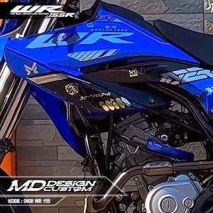 0808 (COD) Sticker Decal WR 155 Full CHROME METALIC Bebas Request Terbaru - Sticker Premium WR Terbaru - Sticker Variasi WR155 Terbaru - Sticker Striping WR 155R Terbaru