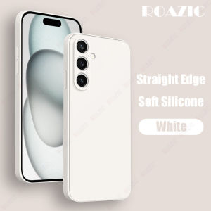 Roazic Cho Samsung Galaxy S23 Fe vỏ điện thoại Mềm Silicone lỏng Cạnh Vuông Vỏ Máy Ảnh Bìa Bảo Vệ Ốp lưng mỏng