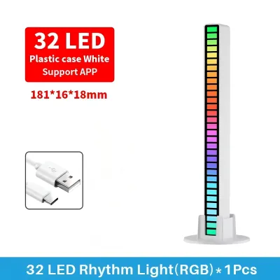 Lampu LED RGB Bar Strip Spectrum Audio Indicator Music Sound Control Music Atmosphere Light Gaming