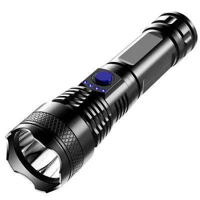 Flashlights Heavy Duty Led Flash Light Flashlight Super Bright Zoom Flashlight Rechargeable Waterproof Flashlights Super Light Heavy Duty Waterproof Strong Light Long Range Powerful Spotlight 100000 Lumens Outdoor Camping Hiking Lamps