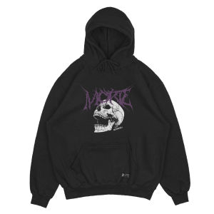 Dezirose Pullover Hoodie Morte Skull Hitam Fleece Tebal Premium Distro ( Pria & Wanita )