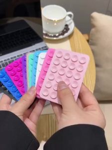 (HD1)40-piece Double-sided Thick Silicone Suction Cup Phone Holder Pemegang Telefon Cawan Sedutan Silikon Tebal Dua Sisi 40 kepingan
