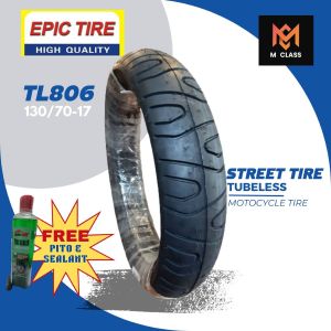 R17 TL806 EPIC STREET MOTORCYCLE TIRE TUBELESS FOR MT15 MT25 - 130/70-17 140/70-17 110/80-17