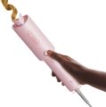 TYMO Automatic Rotating Curling Iron - TYMO CURLPRO Beach Waves 1 Inch Curling Wand, Portable Hair Curler, 500 Million Ionic, Dual Voltage & Lightweight for Travel, Ceramic Coating, Metallic Gray. 