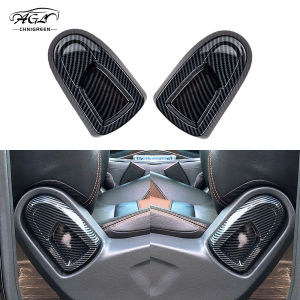 ABS Carbon Fiber Color Passengers Seat Back Adjustment Switch Cover Trim Interior Decorative for Ford RANGER T6 T7 T8 2015-2021