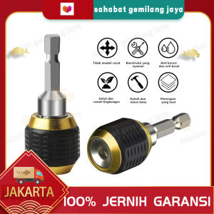 Adaptor mata Bor quick change Chuck Heksagonal 50/60mm pos yang diperluas 1 / 4 "Bits Nut Driver konverter cepat pop-up keyless drill chuck