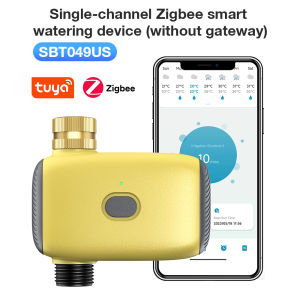 Zigbee Smart Garden Water Timer 1 Channel Programmable Drip Irrigation Controller Water Valve for Watering Plants and Flowers