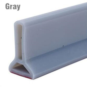 (free glue)Bendable Shower Dam Flood Barrier Bathroom Accessories Silicone Door Bottom Sealing Strip Water Stopper Water Retaining Strip Self-Adhesive