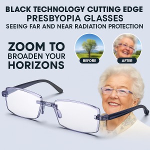 Smart Automatic Zoom Reading Glasses Anti Blue Light HD Presbyopia Glasses