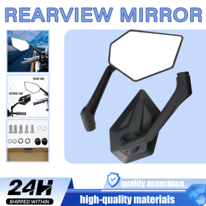 Wide-angle Motorcycle Rearview Mirror for Honda Suzuki Yamaha Electric Vehicles Reverse Mirror Function Enhanced Visibility