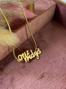 Kalung Nama Custom Lapis Emas Made Sesuai Desain Pribadi GOLD / SILVER
