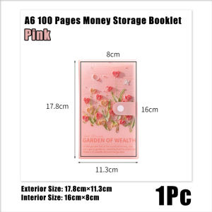100Pocket Money Savings Organizer Budget Waterproof Student Child Piggy Bank Wallet Storage NoteBook