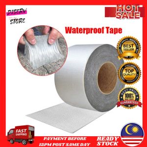 Super Waterproof Butyl Rubber Aluminium Foil Repair Anti-leakage Roof Tape Pipe Wall Sink Water Tank Raining Pita Pelekat Gam Kalis Air Kuat Membaiki Tampal Zink Tangki Air Paip Atap Rumah Bumbung Dinding Kolam Bocor Hujan Flex for Tape Super Strong