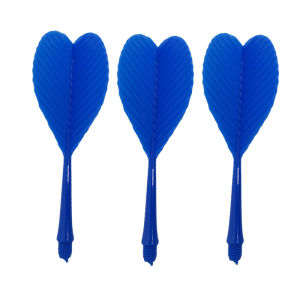 3Pcs 2BA Dart Accessories Integrated Flight & Shaft Set Perfect for Both Soft Tip & Steel Tip Darts