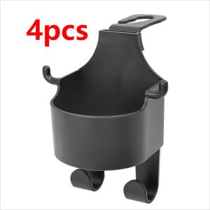 4pcs Car Headrest Cup Holder with Hook Drink Bottle Hanging Mount Organizer Universal Headrest Storage Hook Multifunctional Car Cup Holder Car Back Hanging Mount Phone Holder