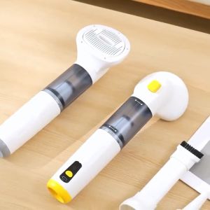 2-in-1 Pet Grooming Combing Vacuum Cleaner  Cat & Dog Hair Removal Comb Blowing Machine for Home Use