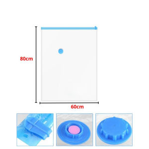 DBI Vacum Plastic Bag Travel Serbaguna Ziplock Penyimpanan Pakaian Set Traveling Plastik Vacuum Baju Tempat Penyimpanan Bantal Selimut Multifungsi