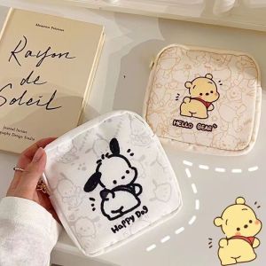 kawaii Sanitary Napkin Tampon Storage Bag Cute Waterproof Organizer Bag Lipstick Key Earphone Data Cables Coin Purse Storage Bag