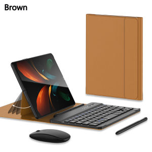 Wireless Keyboard For Samsung Galaxy Z Fold 7 Fold 6 Fold 5 Fold 4 Fold 3 Folding Flip Stand With Pen Slot and Mouse