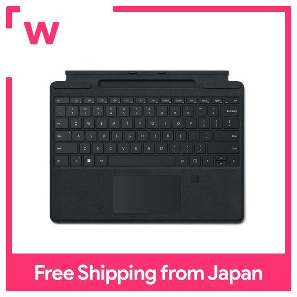 Microsoft Surface Pro Signature Keyboard with Fingerprint Sensor Black