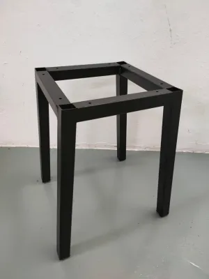 Steel Leg Epoxy Black Suitable For Stool Side Table Coffee Table (14 Inch Height / 9.5 Inch Width)