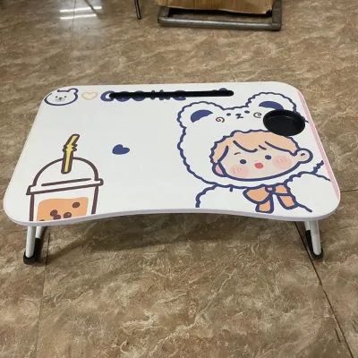 Bàn Học Hoạt Hình Gấp Gọn Thông Minh Có Khe Cắm Ipad