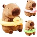 BEIBEI Summer Capybara Plush Toy Cute Swimming Circle Capibara Anime Fluffty Toy Capybara Stuffed Toy Soft Capybara Plush Doll Birthday Gift. 