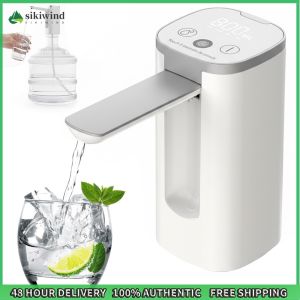 Sikiwind Electric Drinking Water Pump Digital Display USB Charging Water Bottle Pump Automatic Water Dispenser Pump for 2-5 Gallon