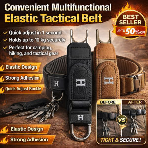 Velcro Multi-functional Tactical Belt Mens Adjustable Training Velcro Workwear Belt Velcro Injecting Hook Straps Elastic Belts