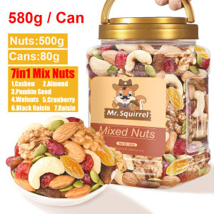 Mr.Squirrel Mixed Nuts All 4 Almond Cashew Nuts Walnuts Ready To Eat Healthy Snacks 250g 500g