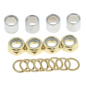 16Pcs/set Skateboard Wheels Nuts Speed Rings Set Skateboard Longbaord Bearing For Skateboard