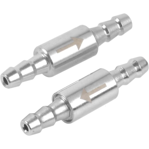 2PCS Corrosion Resistant Fish Tank Check Valves Stainless Steel Backflow Preventer For Aquarium CO2 And Air Hoses