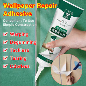 🟢 Eco-friendly Non-toxic Wallpaper Repair Adhesive/High Viscosity/Water-based Harmless/Wall Edge Peeling/Pure Paper/Pure Eco/Wallpaper Repair Glue