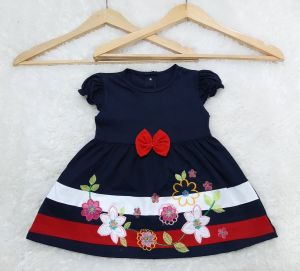 Dress Bayi Perempuan Full Color Corak Bunga untuk Anak 6-24 Bulan Free Celana Dalam Bayi Murah Terjangkau / Dress Baby Gaun Bayi Bahan Katun / Bisa COD Bayar di Tempat