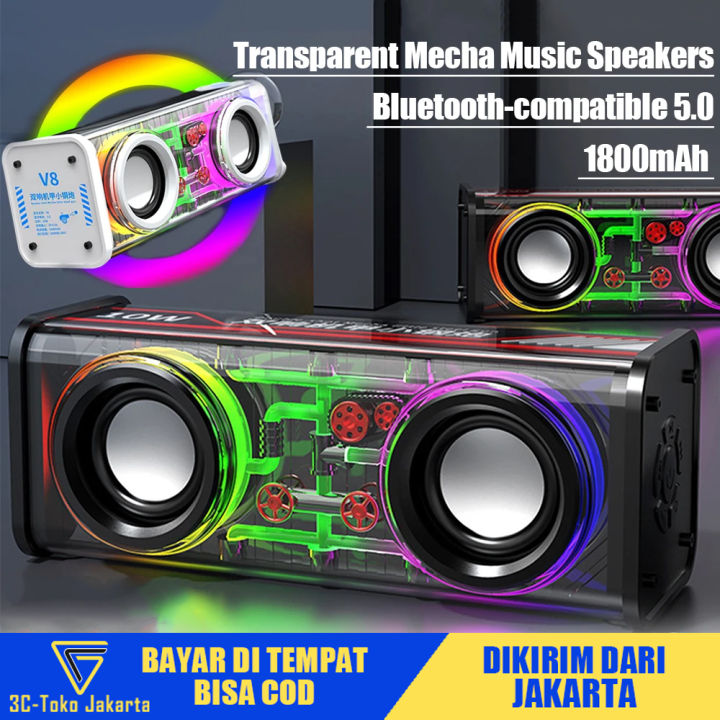 Speaker Bluetooth 5.3 True Full Bass Mini Portable 360 ° Stereo ...