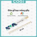 100 Muỗng gỗ, nĩa gỗ, dao gỗ, đũa gỗ dùng 1 lần COGI. 