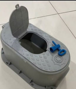 Hộp đồng hồ nước nhựa HDPE bảo vệ đồng hồ bên trong tránh mưa tránh gió tại TPHCM Q.2