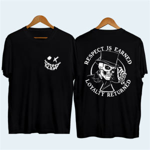 Distro T-Shirt  Rock and roll Skull T-shirt KAOS BAJU 100% cotton   COD EVIL RESPECT trendi Distro Depan Belakang mura
